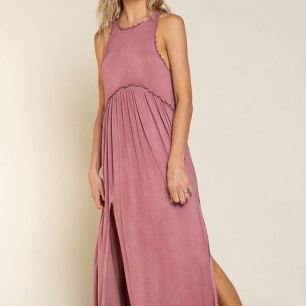 Flowy Zipper Back Dress